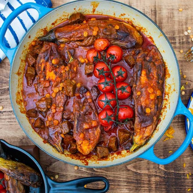 خورشت قیمه بادمجان (مجلسی)